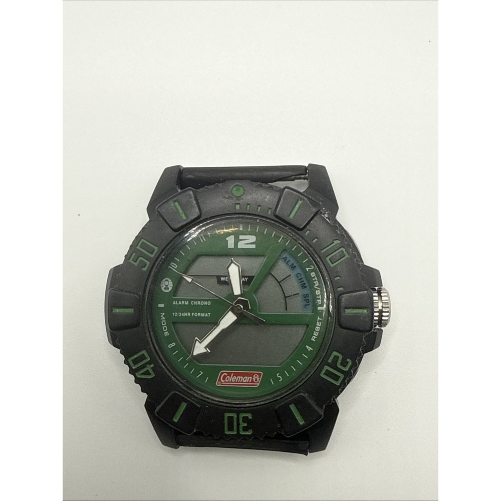 Coleman Men's Ana Digi Dual Time Sport Watch water resistant